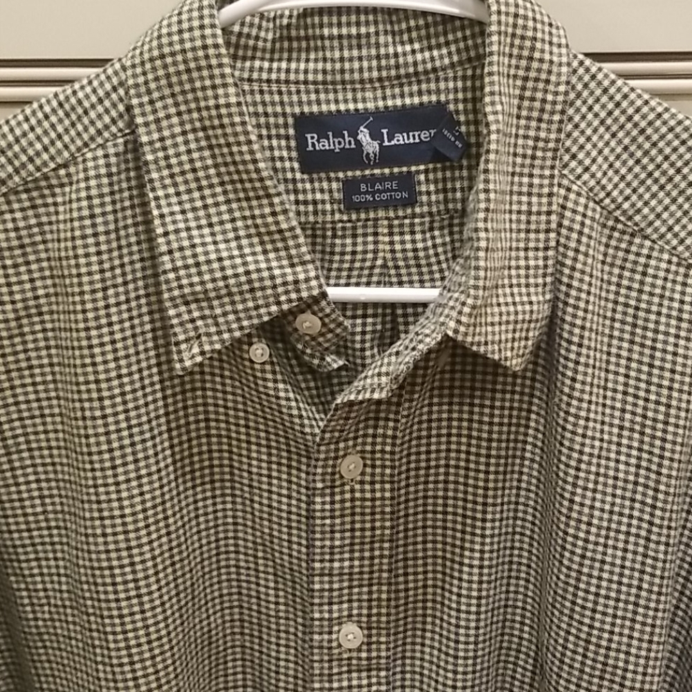 F18-Ralph lauren - size xl mens button down top - Picture 2 of 4